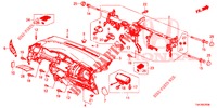 INSTRUMENTENBRETT, OBEN (LH) für Honda JAZZ 1.4 EXECUTIVE 5 Türen 6 gang-Schaltgetriebe 2017