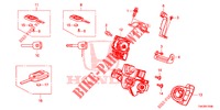 SCHLIESSZYLINDER KOMPONENTEN  für Honda JAZZ 1.4 EXECUTIVE 5 Türen 6 gang-Schaltgetriebe 2017