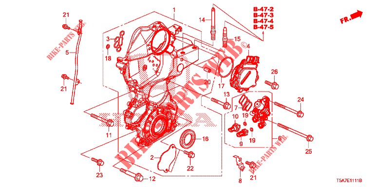 KETTENGEHAEUSE (2) für Honda JAZZ 1.4 EXECUTIVE 5 Türen 6 gang-Schaltgetriebe 2017