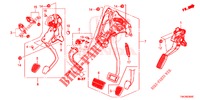 PEDAL (LH) für Honda JAZZ 1.4 EXCLUSIVE 5 Türen 6 gang-Schaltgetriebe 2017