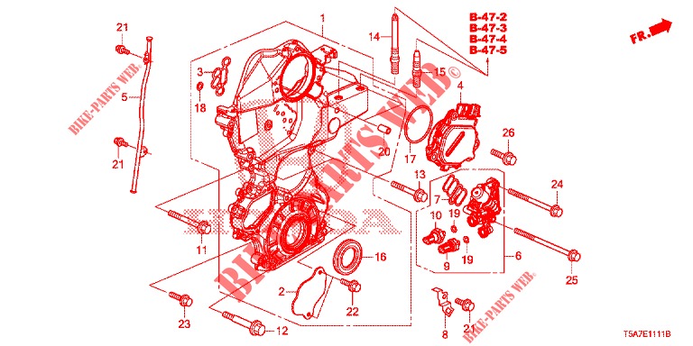 KETTENGEHAEUSE (2) für Honda JAZZ 1.4 EXCLUSIVE 5 Türen 6 gang-Schaltgetriebe 2017