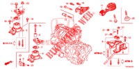 MOTORBEFESTIGUNG (AT) (1.3L) für Honda JAZZ 1.3 EXCLUSIVE 5 Türen vollautomatische 2017