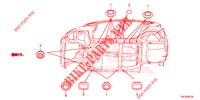GUMMITUELLE (INFERIEUR) für Honda JAZZ 1.3 ELEGANCE 5 Türen 6 gang-Schaltgetriebe 2017