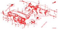 INSTRUMENTENBRETT, OBEN (LH) für Honda JAZZ 1.3 ELEGANCE 5 Türen 6 gang-Schaltgetriebe 2017