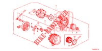 LICHTMASCHINE (2) (MITSUBISHI) für Honda JAZZ 1.3 ELEGANCE 5 Türen 6 gang-Schaltgetriebe 2017