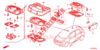 INNENLEUCHTE  für Honda JAZZ 1.4 ELEGANCE 5 Türen vollautomatische 2017