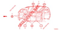 GUMMITUELLE (INFERIEUR) für Honda JAZZ 1.4 EXECUTIVE 5 Türen 6 gang-Schaltgetriebe 2018