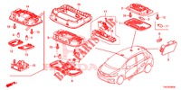 INNENLEUCHTE  für Honda JAZZ 1.4 EXECUTIVE 5 Türen 6 gang-Schaltgetriebe 2018