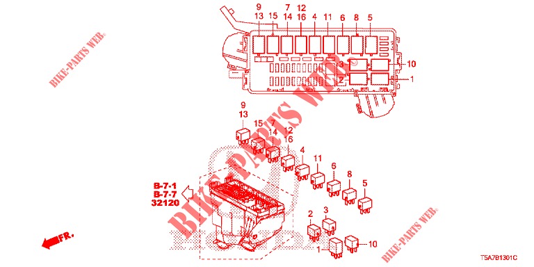 STEUERGERAT (COMPARTIMENT MOTEUR) (2) für Honda JAZZ 1.3 EXECUTIVE 5 Türen vollautomatische 2018