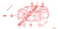GUMMITUELLE (INFERIEUR) für Honda JAZZ 1.4 EXCLUSIVE 5 Türen 6 gang-Schaltgetriebe 2018