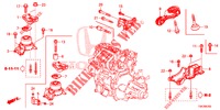 MOTORBEFESTIGUNG (MT) (1.3L) für Honda JAZZ 1.4 EXCLUSIVE 5 Türen 6 gang-Schaltgetriebe 2018