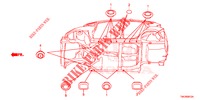 GUMMITUELLE (INFERIEUR) für Honda JAZZ 1.3 ELEGANCE 5 Türen 6 gang-Schaltgetriebe 2018
