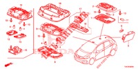 INNENLEUCHTE  für Honda JAZZ 1.3 ELEGANCE 5 Türen 6 gang-Schaltgetriebe 2018