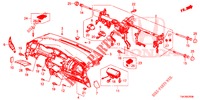 INSTRUMENTENBRETT, OBEN (LH) für Honda JAZZ 1.3 ELEGANCE 5 Türen 6 gang-Schaltgetriebe 2018