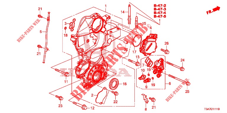 KETTENGEHAEUSE (2) für Honda JAZZ 1.3 ELEGANCE 5 Türen 6 gang-Schaltgetriebe 2018
