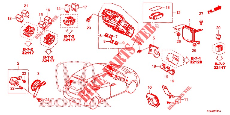 STEUERGERAT (CABINE) (1) (LH) ('18) für Honda JAZZ 1.5 DYNAMIC 5 Türen vollautomatische 2018