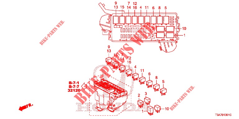 STEUERGERAT (COMPARTIMENT MOTEUR) (2) für Honda JAZZ 1.5 DYNAMIC 5 Türen vollautomatische 2018