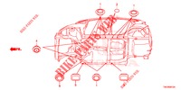 GUMMITUELLE (INFERIEUR) für Honda JAZZ 1.4 EXECUTIVE 5 Türen 6 gang-Schaltgetriebe 2019