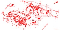 INSTRUMENTENBRETT, OBEN (LH) für Honda JAZZ 1.4 EXECUTIVE 5 Türen 6 gang-Schaltgetriebe 2019