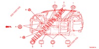GUMMITUELLE (INFERIEUR) für Honda JAZZ 1.3 ELEGANCE 5 Türen 6 gang-Schaltgetriebe 2019