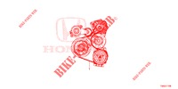 LICHTMASCHINENRIEMEN für Honda JAZZ 1.3 ELEGANCE 5 Türen 6 gang-Schaltgetriebe 2019