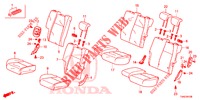 RUECKSITZ/SITZGURT,(2D)  für Honda JAZZ 1.3 ELEGANCE 5 Türen 6 gang-Schaltgetriebe 2019