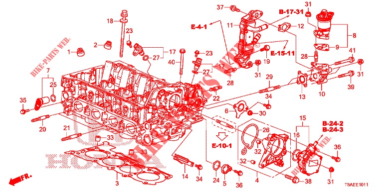 AGRVENTIL / VAKUUMPUMPE (1) für Honda JAZZ 1.3 ELEGANCE 5 Türen 6 gang-Schaltgetriebe 2019