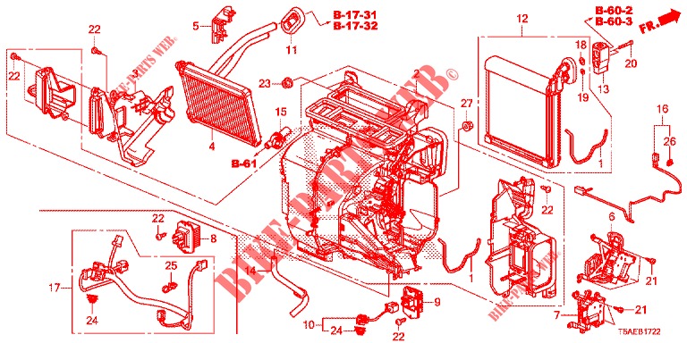 HEIZUNGSEINHEIT (LH) (2) für Honda JAZZ 1.3 ELEGANCE 5 Türen 6 gang-Schaltgetriebe 2019