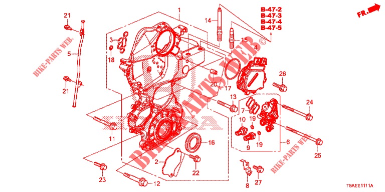 KETTENGEHAEUSE  für Honda JAZZ 1.3 ELEGANCE 5 Türen 6 gang-Schaltgetriebe 2019