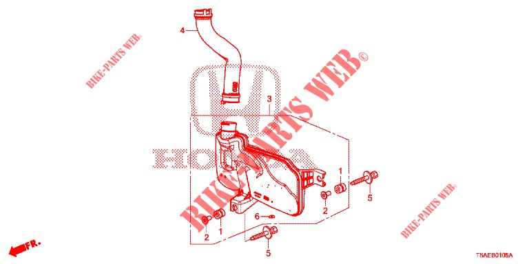RESONATORKAMMER  für Honda JAZZ 1.3 ELEGANCE 5 Türen 6 gang-Schaltgetriebe 2019