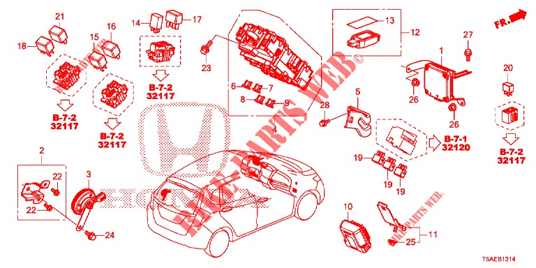 STEUERGERAT (CABINE) (2) (LH) für Honda JAZZ 1.3 ELEGANCE 5 Türen 6 gang-Schaltgetriebe 2019