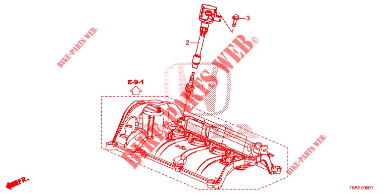STOPFEN, OBERE SPULE/STOEPSEL  für Honda JAZZ 1.3 ELEGANCE 5 Türen 6 gang-Schaltgetriebe 2019