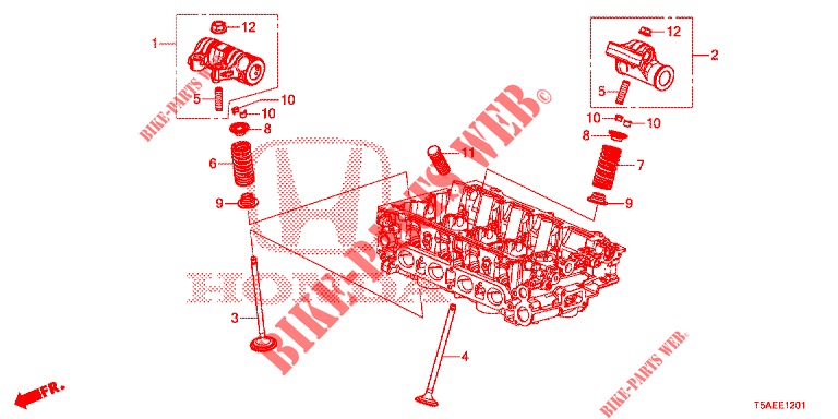 VENTIL/KIPPHEBEL  für Honda JAZZ 1.3 ELEGANCE 5 Türen 6 gang-Schaltgetriebe 2019