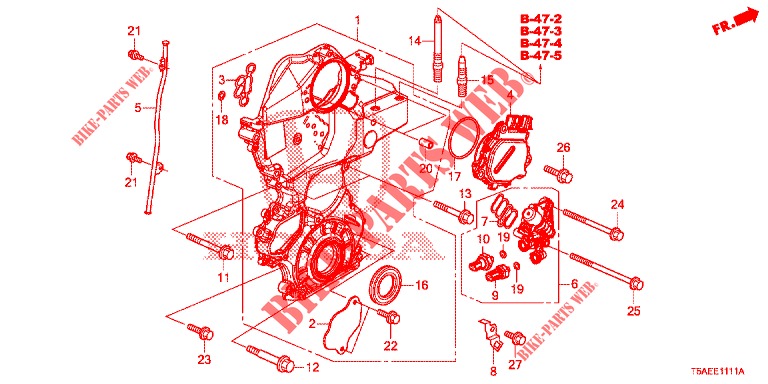 KETTENGEHAEUSE  für Honda JAZZ 1.5 DYNAMIC 5 Türen 6 gang-Schaltgetriebe 2019