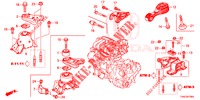 MOTORBEFESTIGUNG (AT) (1.5L) für Honda JAZZ 1.5 DYNAMIC 5 Türen vollautomatische 2019