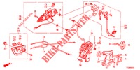 VORDERES TUERSCHLOSS/AEUSSERER GRIFF (1) für Honda JAZZ HYBRID LUXURY H 5 Türen vollautomatische 2012
