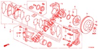 VORDERRADBREMSE  für Honda JAZZ HYBRID LUXURY H 5 Türen vollautomatische 2012