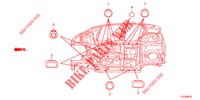 GUMMITUELLE (INFERIEUR) für Honda JAZZ HYBRID LUXURY 5 Türen vollautomatische 2012