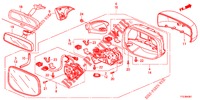 SPIEGEL/SCHIEBEDACH (COMMANDE A DISTANCE) für Honda JAZZ HYBRID LUXURY 5 Türen vollautomatische 2012