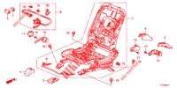 VORNE SITZKOMPONENTEN (D.) (2) für Honda JAZZ HYBRID LUXURY 5 Türen vollautomatische 2012