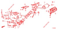AUSPUFFROHR/SCHALLDAEMPFER (PGM FI)  für Honda JAZZ HYBRID LUXURY 5 Türen vollautomatische 2012