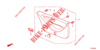 HECKKLAPPENVERKLEIDUNG/ TAFELVERKLEIDUNG, HINTEN(2D)  für Honda JAZZ HYBRID LUXURY 5 Türen vollautomatische 2012