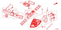 HECKLEUCHTE/KENNZEICHENBELEUCHTUNG (PGM FI)  für Honda JAZZ HYBRID LUXURY 5 Türen vollautomatische 2012