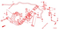 UNTERER ARM, VORNE/ STABILISATORFEDER  für Honda JAZZ HYBRID LUXURY 5 Türen vollautomatische 2012