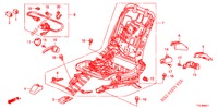 VORNE SITZKOMPONENTEN (D.) (2) für Honda JAZZ HYBRID LUXURY 5 Türen vollautomatische 2012