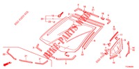 WINDSCHUTZSCHEIBE, VORNE/ HECKFENSTER  für Honda JAZZ HYBRID LUXURY 5 Türen vollautomatische 2012