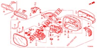 SPIEGEL/SCHIEBEDACH (VIRAGE AUTOMATIQUE) für Honda JAZZ HYBRID LUXURY 5 Türen vollautomatische 2013