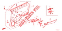 TUERVERKLEIDUNG, VORNE (LH) für Honda JAZZ HYBRID LUXURY 5 Türen vollautomatische 2015