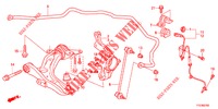 UNTERER ARM, VORNE/ STABILISATORFEDER  für Honda JAZZ HYBRID LUXURY 5 Türen vollautomatische 2015