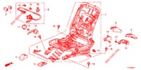 VORNE SITZKOMPONENTEN (D.) (2) für Honda JAZZ HYBRID LUXURY 5 Türen vollautomatische 2015